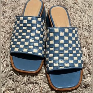 Paloma Wool - white and blue checker mule